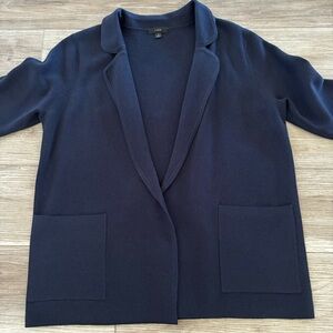 J. CREW Eloise Sweater Blazer Navy Women's Size Small